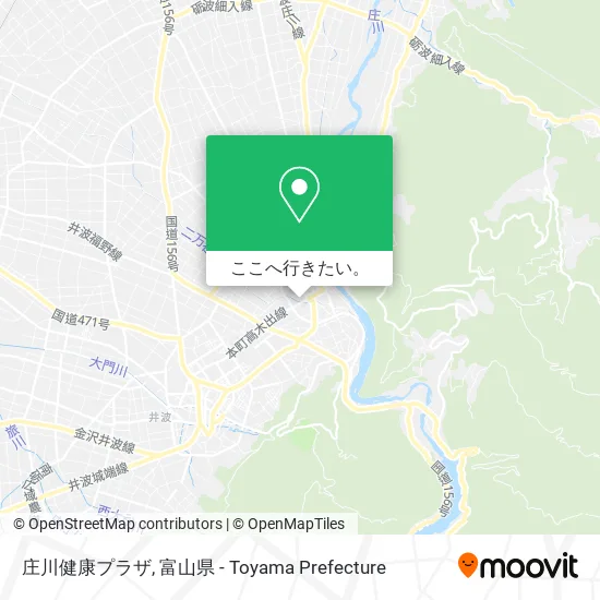庄川健康プラザ地図