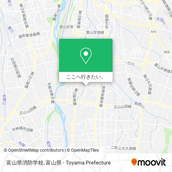 富山県消防学校地図