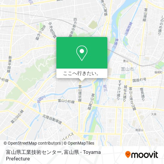 富山県工業技術センター地図