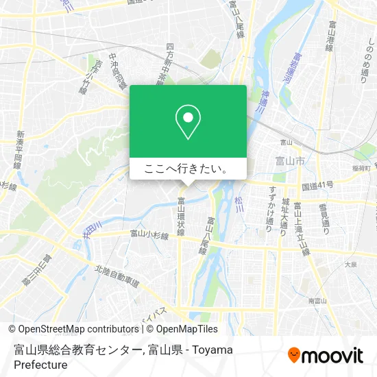 富山県総合教育センター地図