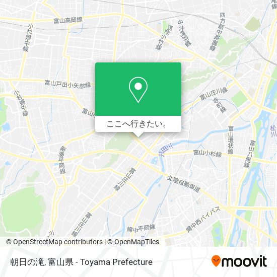 朝日の滝地図