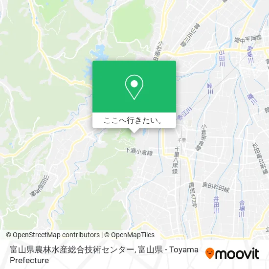 富山県農林水産総合技術センター地図