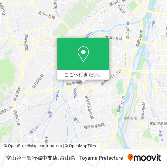富山第一銀行婦中支店地図