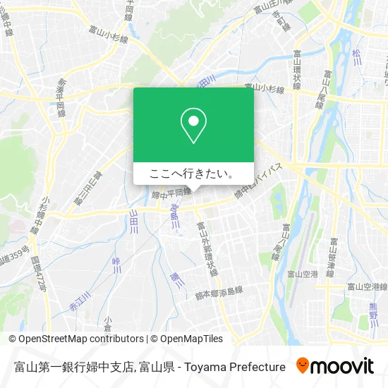 富山第一銀行婦中支店地図