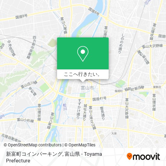 新富町コインパーキング地図