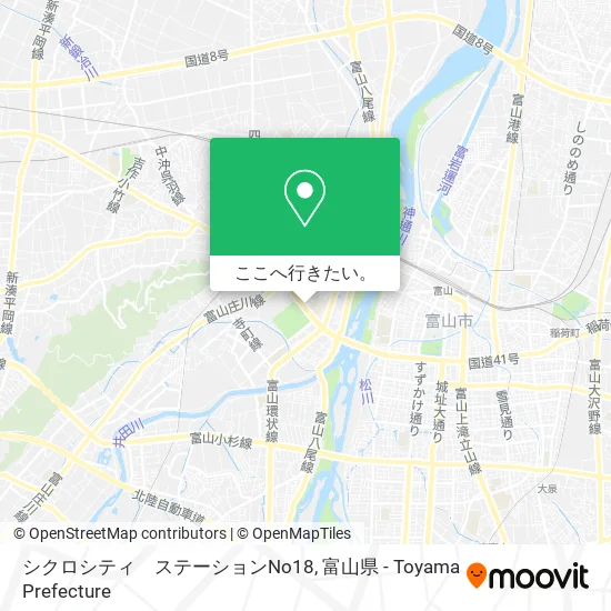 シクロシティ　ステーションNo18地図