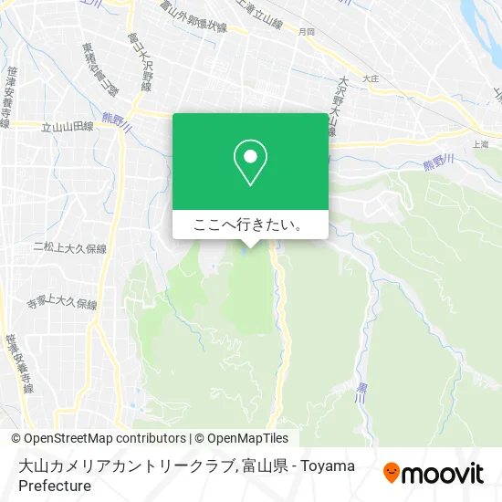 大山カメリアカントリークラブ地図