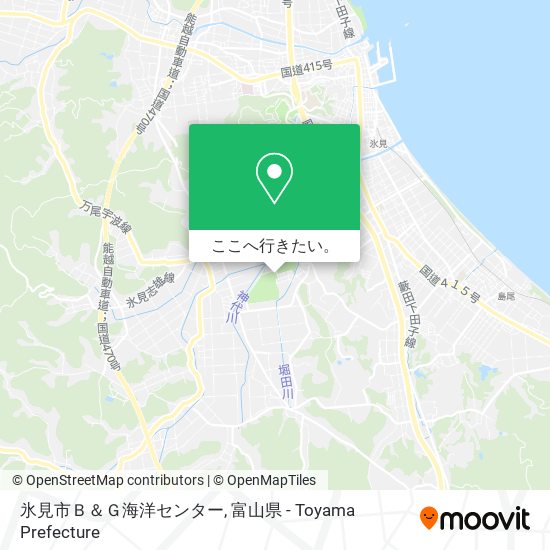 氷見市Ｂ＆Ｇ海洋センター地図