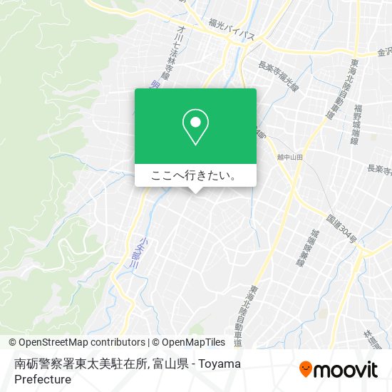 南砺警察署東太美駐在所地図