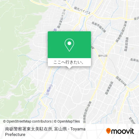 南砺警察署東太美駐在所地図