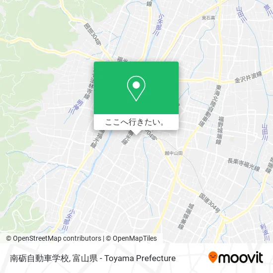南砺自動車学校地図