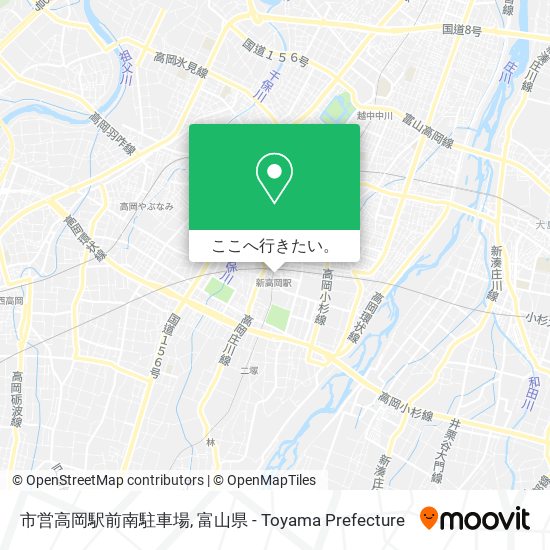 市営高岡駅前南駐車場地図