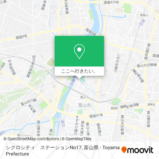 シクロシティ　ステーションNo17地図