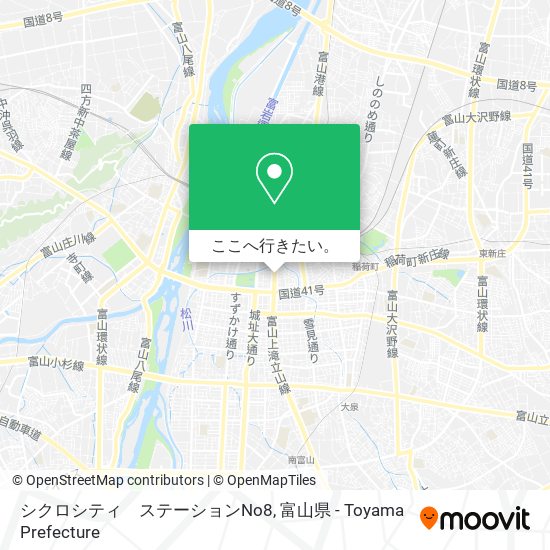 シクロシティ　ステーションNo8地図