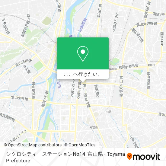 シクロシティ　ステーションNo14地図