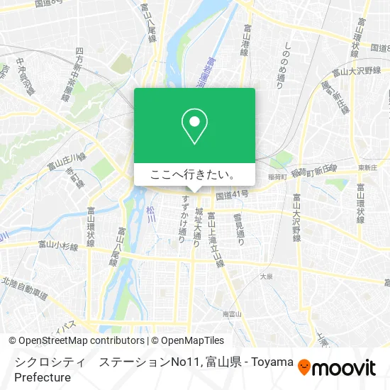 シクロシティ　ステーションNo11地図
