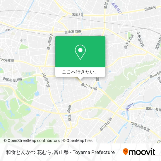 和食とんかつ 花むら地図