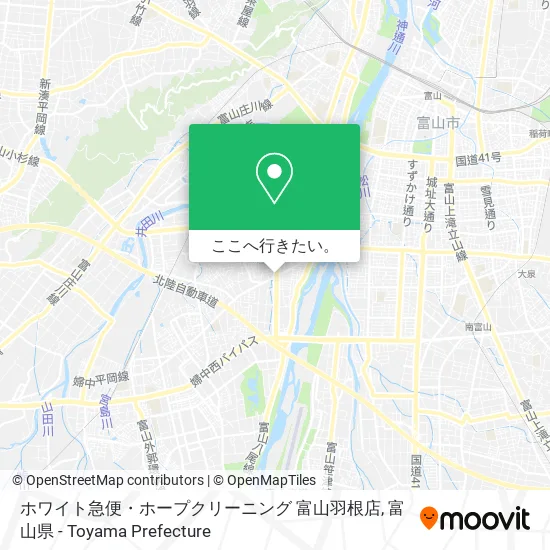 ホワイト急便・ホープクリーニング 富山羽根店地図