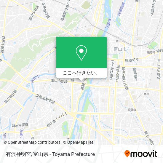 有沢神明宮地図