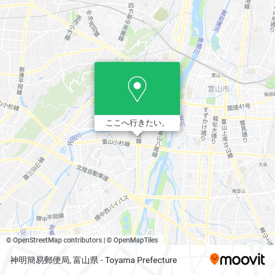 神明簡易郵便局地図
