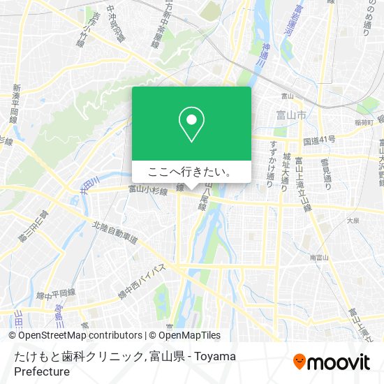 たけもと歯科クリニック地図