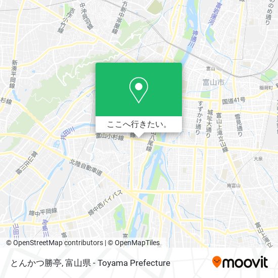 とんかつ勝亭地図