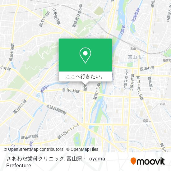 さあわだ歯科クリニック地図