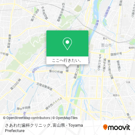 さあわだ歯科クリニック地図