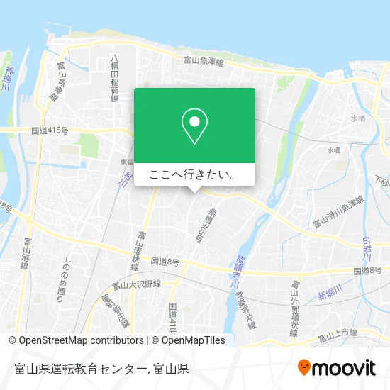 富山県運転教育センター地図