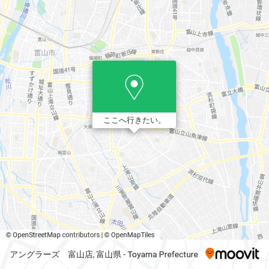 アングラーズ　富山店地図