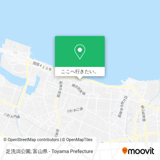 足洗潟公園地図