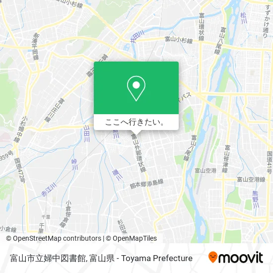 富山市立婦中図書館地図