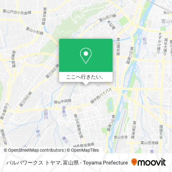 バルバワークス トヤマ地図