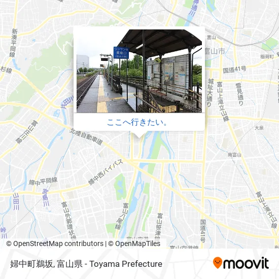 婦中町鵜坂地図
