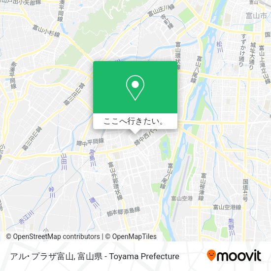 アル･プラザ富山地図