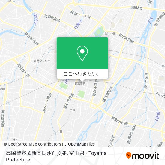 高岡警察署新高岡駅前交番地図
