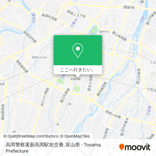 高岡警察署新高岡駅前交番地図