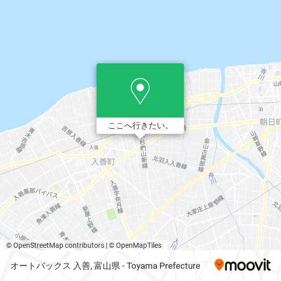 オートバックス 入善地図