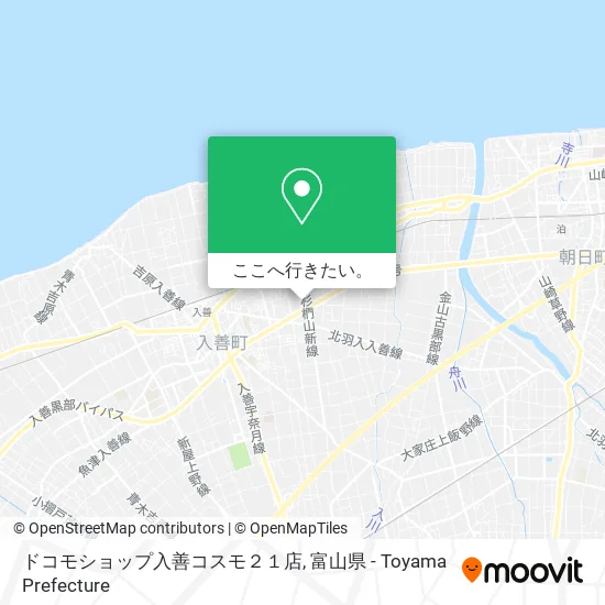 ドコモショップ入善コスモ２１店地図