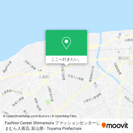 Fashion Center Shimamura ファッションセンターしまむら入善店地図