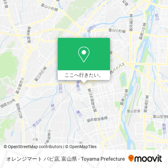 オレンジマート パピ店地図