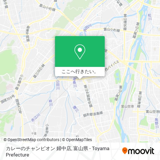 カレーのチャンピオン 婦中店地図