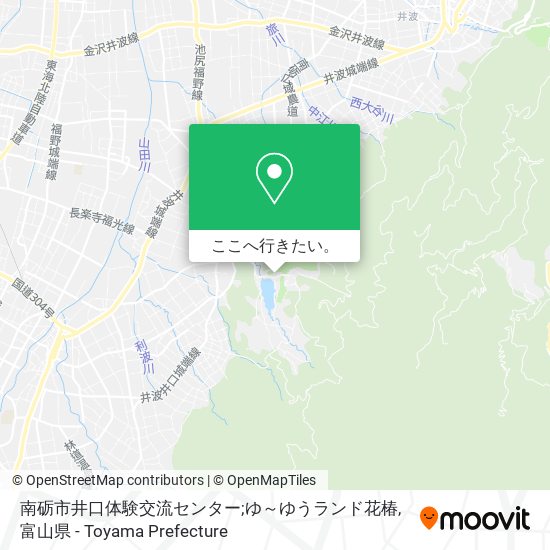 南砺市井口体験交流センター;ゆ～ゆうランド花椿地図