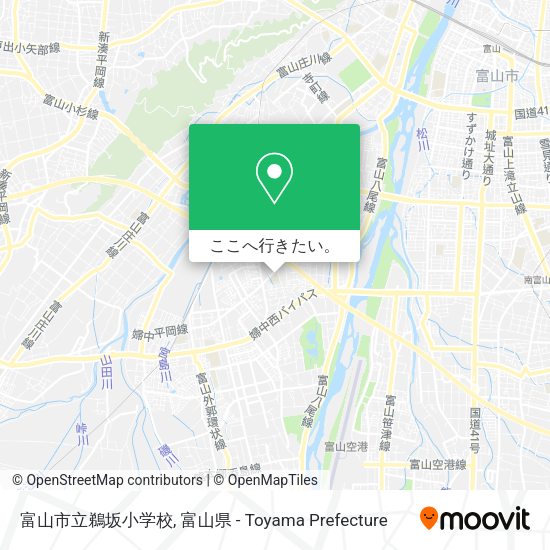 富山市立鵜坂小学校地図