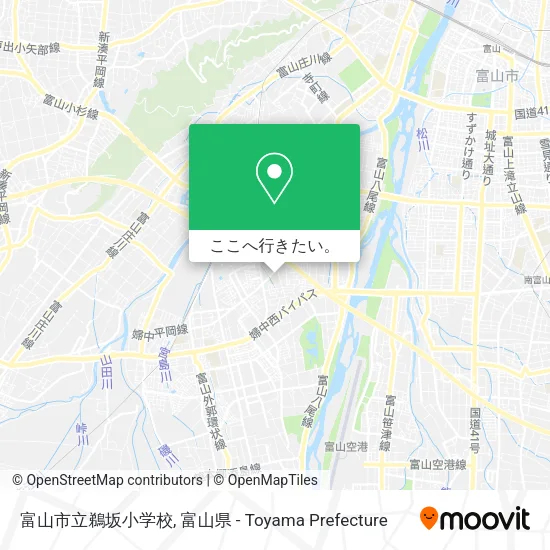 富山市立鵜坂小学校地図