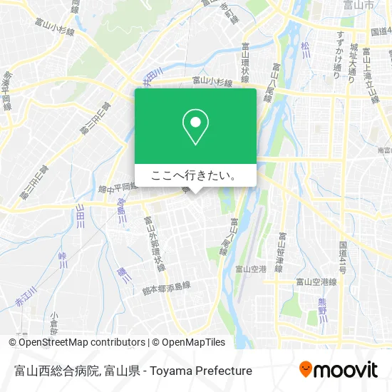富山西総合病院地図