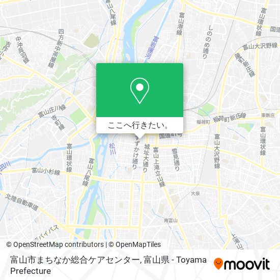 富山市まちなか総合ケアセンター地図