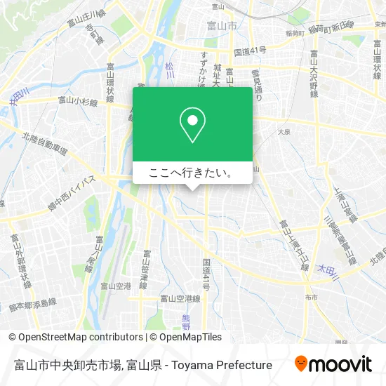 富山市中央卸売市場地図