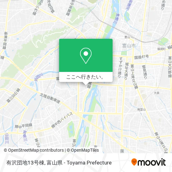有沢団地13号棟地図
