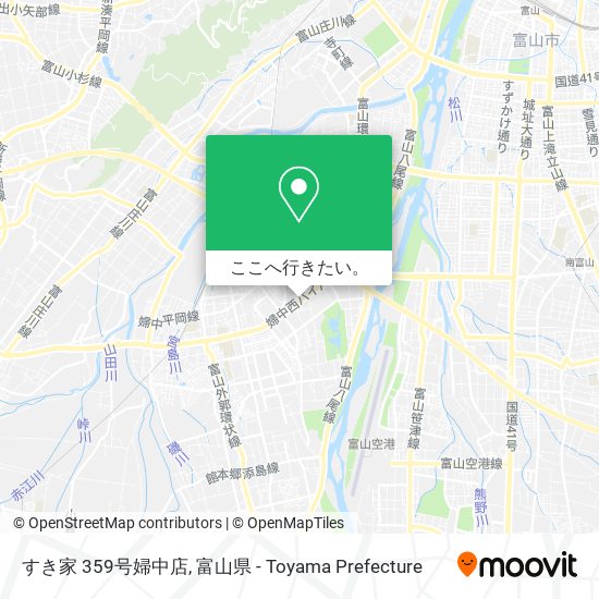すき家 359号婦中店地図